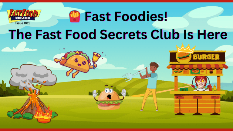 001- 🍟 Fast Foodies! The Fast Food Hacks Are Here
