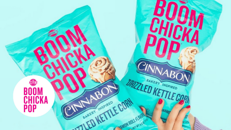 Angie’s Boomchickapop Teams Up with Cinnabon for a New Cinnamon Drizzled Kettle Corn Snack