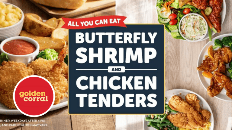 Unlimited Butterfly Shrimp & Chicken Tenders at Golden Corral