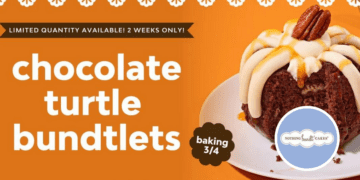 Nothing Bundt Cakes' Introduces Upgraded Choco Turtle Mini Cake!