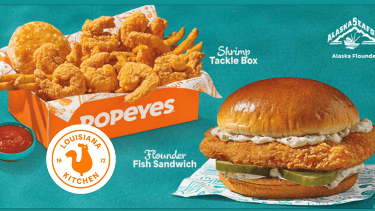 Popeyes Releases Flounder Fish Sandwiches, Shrimp Tackle Box, Surf & Turf Combo for Seafood Season