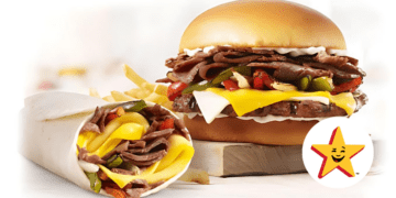 Hardee's Philly Cheesesteak Angus Burger & Philly Cheesesteak Breakfast Return