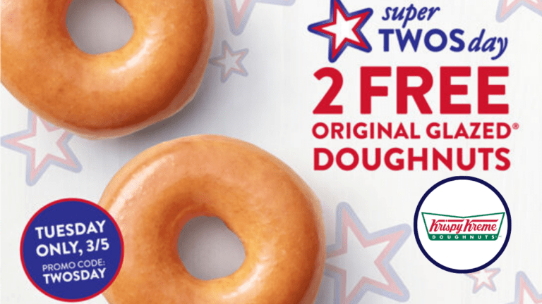 Get 2 Free Krispy Kreme Doughnuts on March 5!