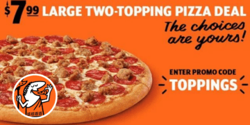 Grab a Big Pizza with 2 Toppings at Little Caesars for Only $7.99