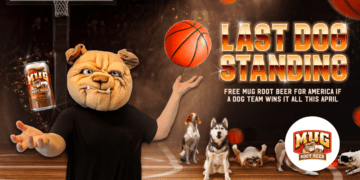 MUG and its Mascot, "Dog," Will Provide Complimentary Root Beer to America if a Dog Secures a Victory this April