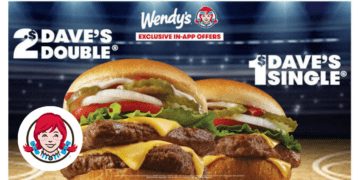 Get Wendy's $1 Single & $2 Double Burgers with Their App