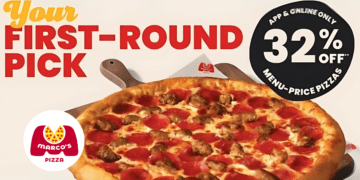 Get 32% Off All Pizzas at Marco’s Until April 25, 2024