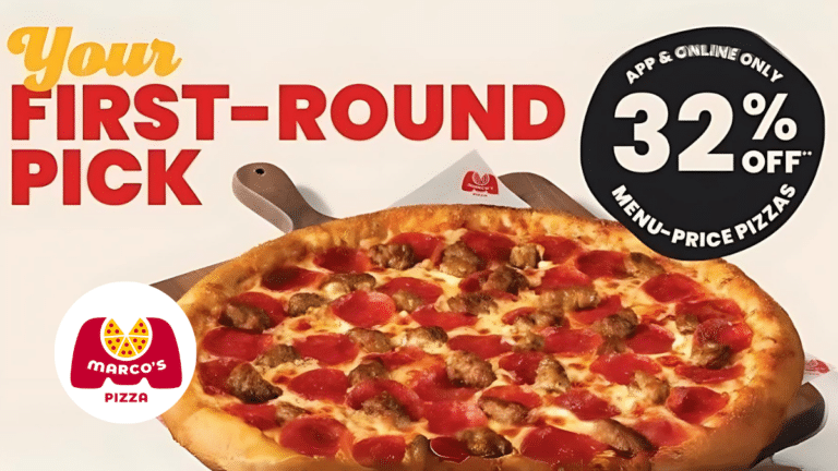Get 32% Off All Pizzas at Marco’s Until April 25, 2024
