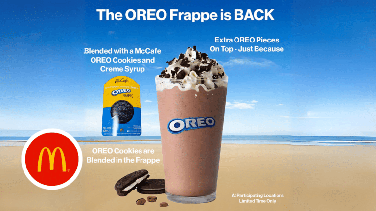 McDonald’s Oreo Frappe Returns for Summer at Many Locations