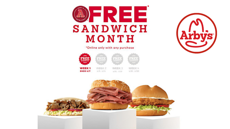 Arby’s Presents: Get a Free Sandwich in April 2024!