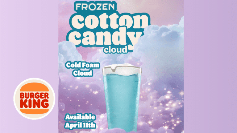Burger King’s New Frozen Cotton Candy Drink Arrives on April 11th!