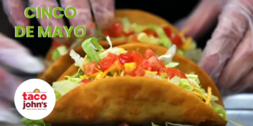 Get a Free Beef Taco Bravo at Taco John's on May 5 with $5 Buy