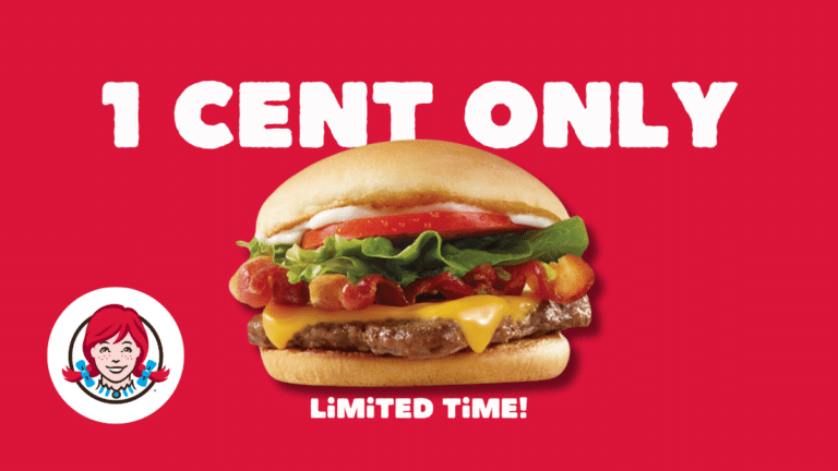Wendy’s 1 Cent Burger Deal Is Up For A Limited Time Only!