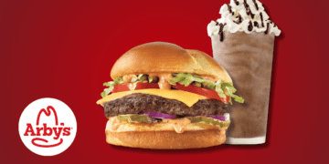 Arby’s Sweet Summer Deal Buy One Burger, Get a Shake for Just $1