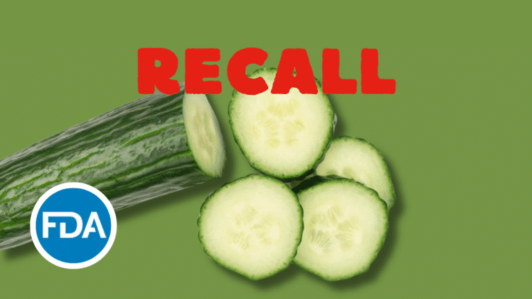 FDA Issues Recall for Cucumbers Across 14 States