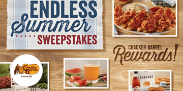 Win Big And Save Big: Cracker Barrel’s Endless Summer Sweepstakes