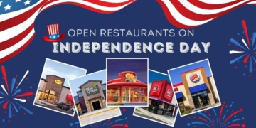 Open Restaurants on July Fourth, Independence Day