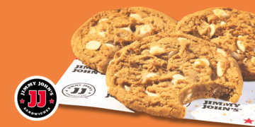 Don’t Miss Out: Jimmy John’s Unveils Pumpkin White Chocolate Chip Cookie