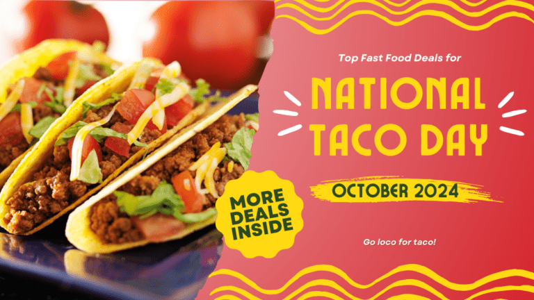 Where To Get Top Fast Food Deals to Celebrate National Taco Day