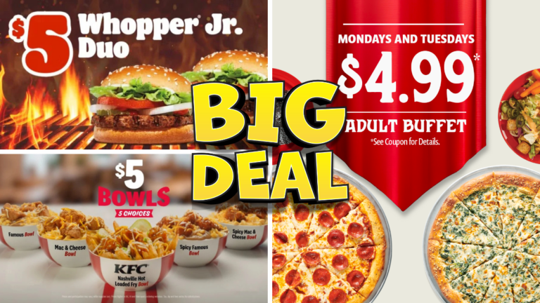 Fast Food Deals You Can’t Miss from Burger King, KFC, and More