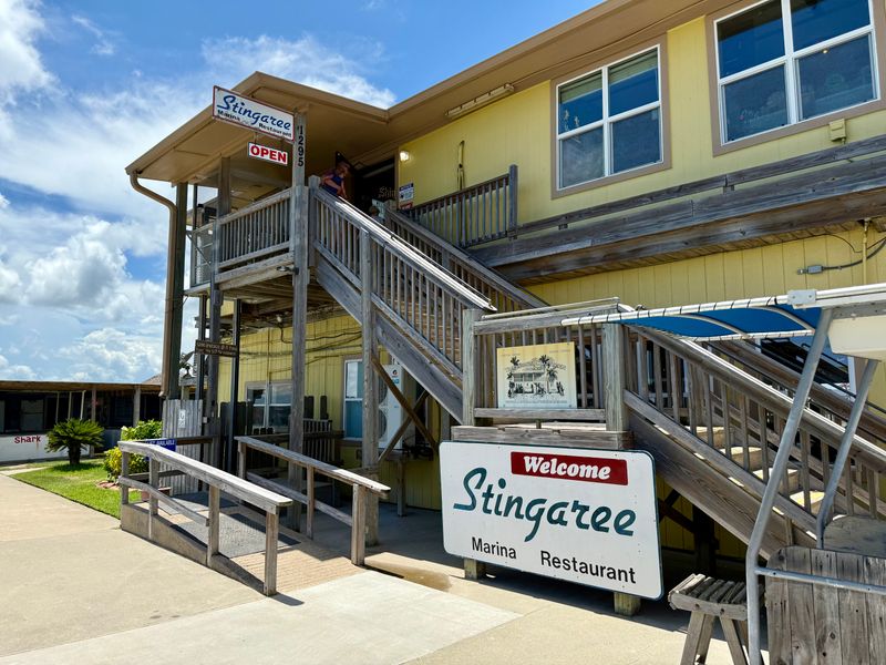 Driving The Gulf Coast Of Texas, I Found 11 Seafood Shacks (3 Had Sunset Views I’ll Never Forget) 6 Stingaree Restaurant & Marina - Crystal Beach, Texas