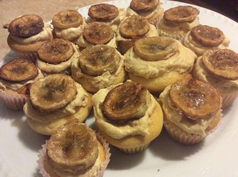 Peanut Butter Banana Cupcakes