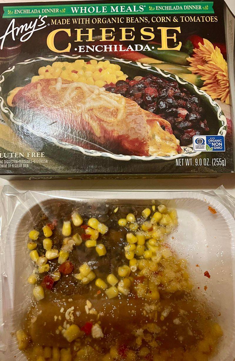 12 Frozen Aisle Dinners People Quietly Prefer Over Cooking From Scratch 5 Amy's Cheese Enchiladas