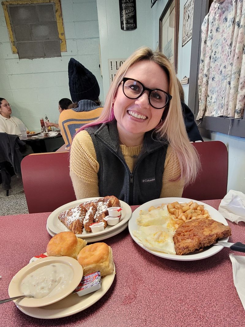 Crispy Pork Chop Breakfast