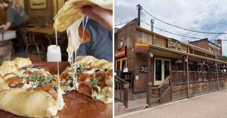 This Colorado Mountain-Town Pizzeria Serves Thick-Crust Pies So Big Locals Save Room Just To Drizzle Honey On The Crust