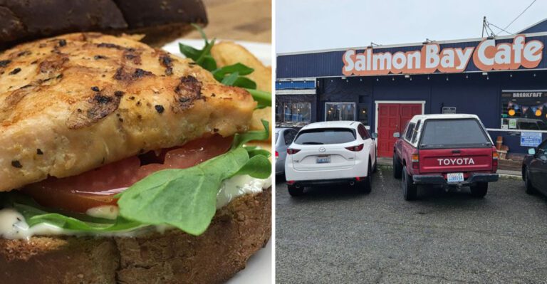 This Washington Harbor Café Serves Salmon Sandwiches That Taste Like A Day On The Water