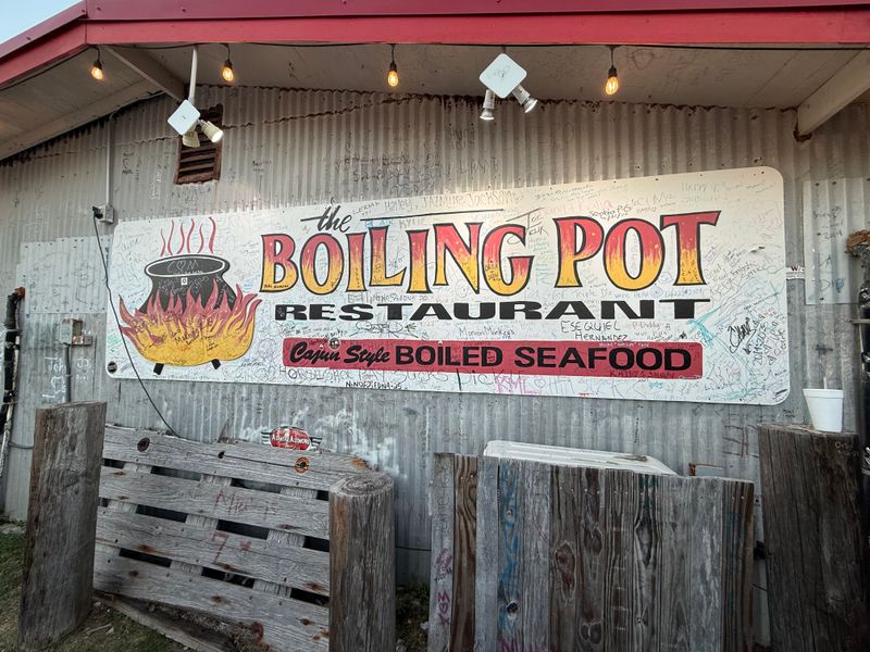 Driving The Gulf Coast Of Texas, I Found 11 Seafood Shacks (3 Had Sunset Views I’ll Never Forget) 10 The Boiling Pot - Rockport, Texas