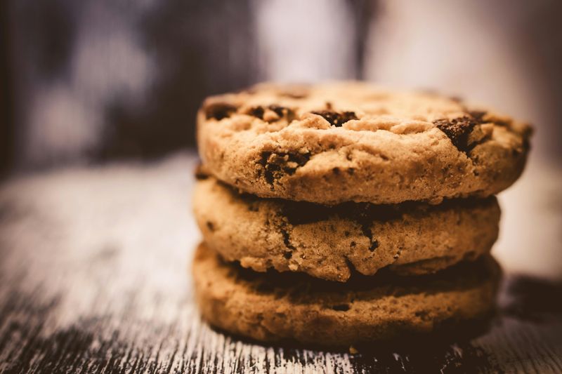 Packaged Cookies on a Supermarket Shelf
