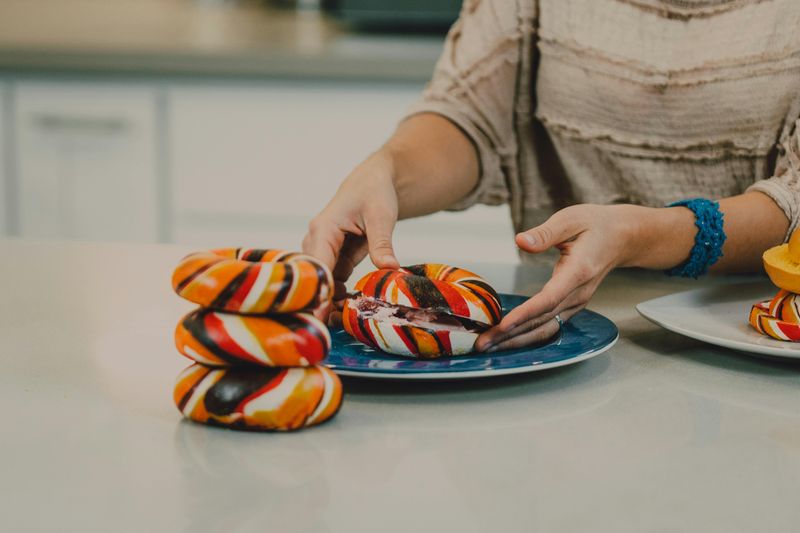 15 Trendy Foods That Look Great Online But Disappoint in Real Life 2 Rainbow bagel