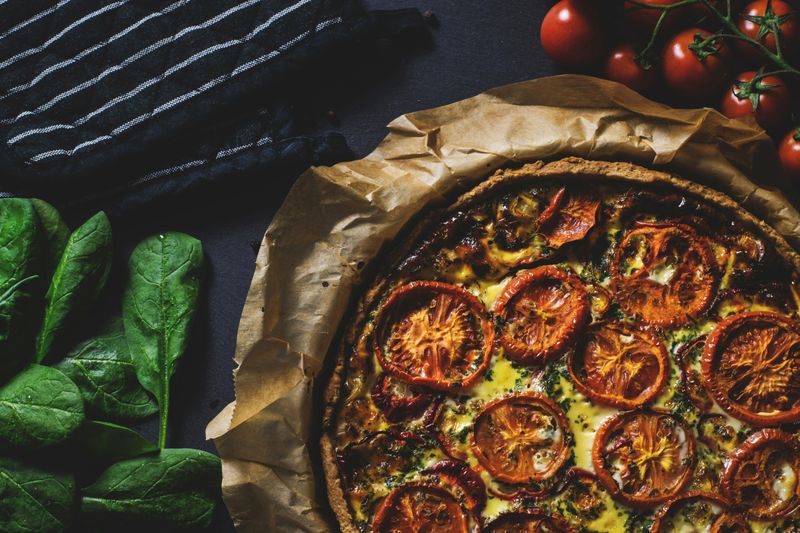 22 Irresistible Dishes That Will Inspire Your Next Homemade Feast 6 Tomato and Spinach Quiche