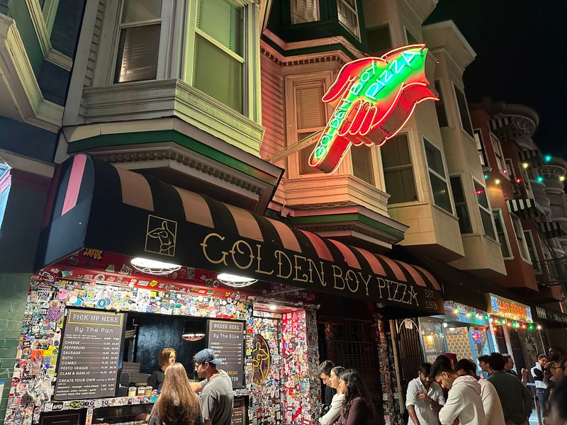 22 Late-Night Pizza Windows Across America Where Slices Disappear Faster Than They Hit the Counter 6 Golden Boy Pizza - San Francisco, California