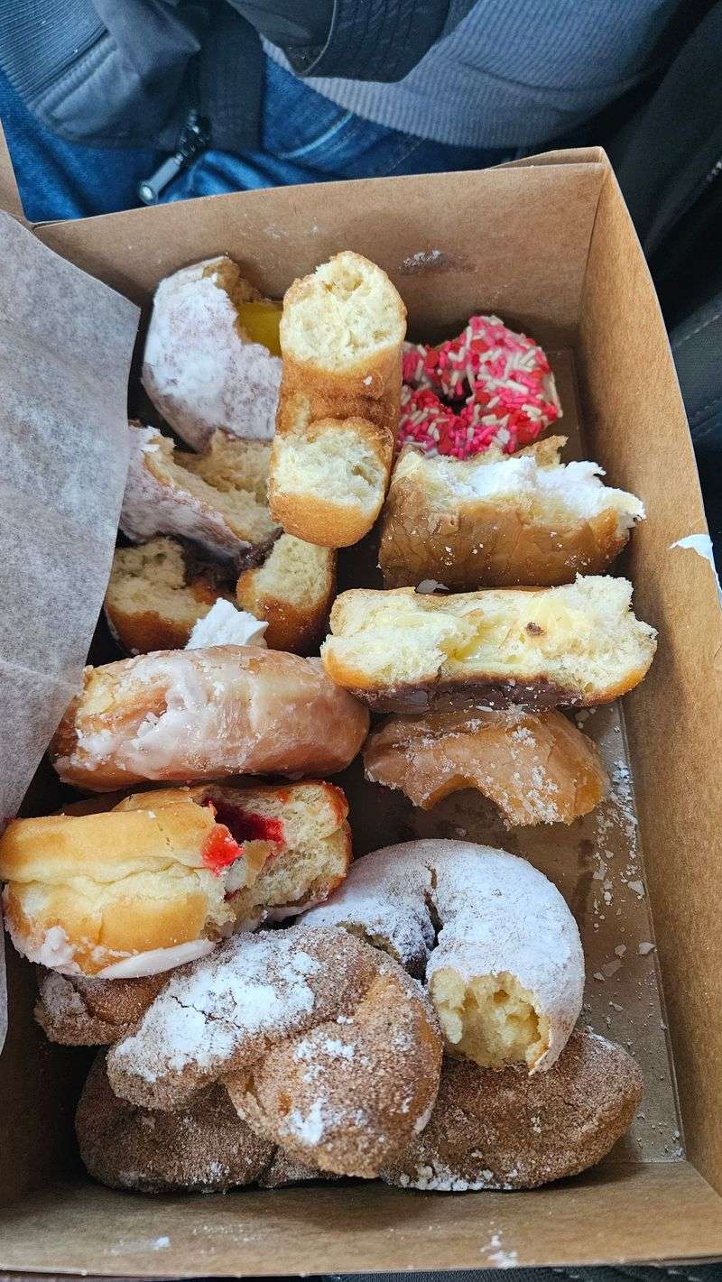 Powdered Sugar Jelly Donut