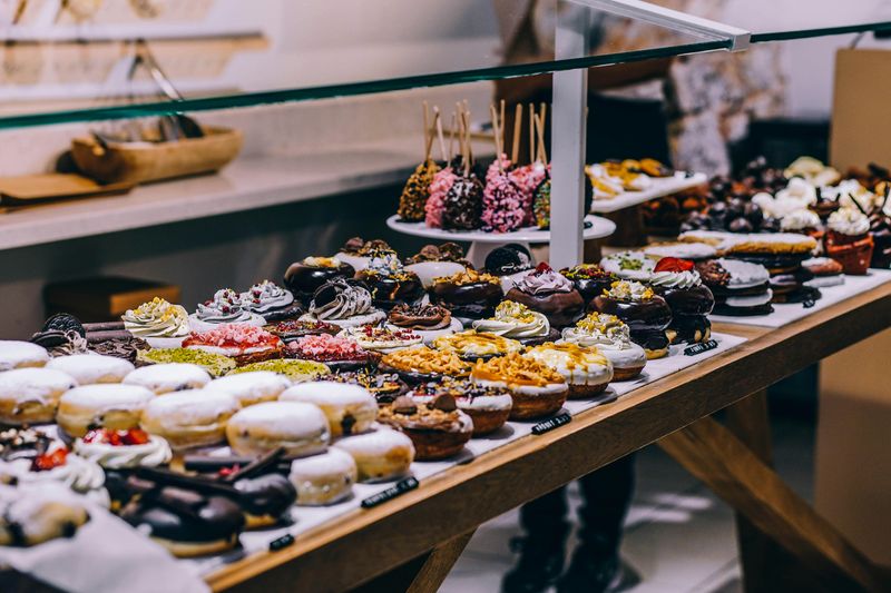 26 Over-the-Top Sweet Treats You’ll Crave at 2 A.M. 20 Gourmet Donut Display Collection