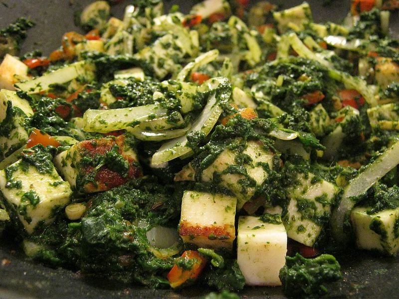 22 Indian Dishes Perfect for People Who Think They Hate Spicy Food 14 Saag Paneer