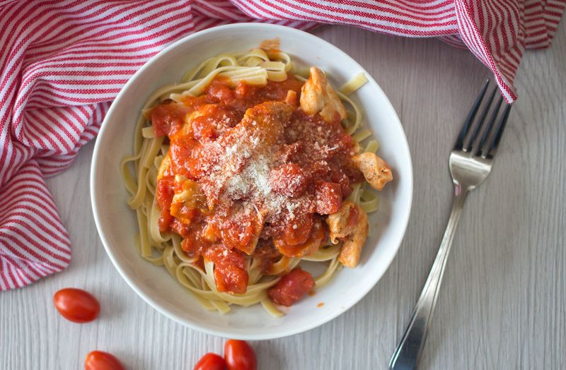 Chicken parmesan pasta