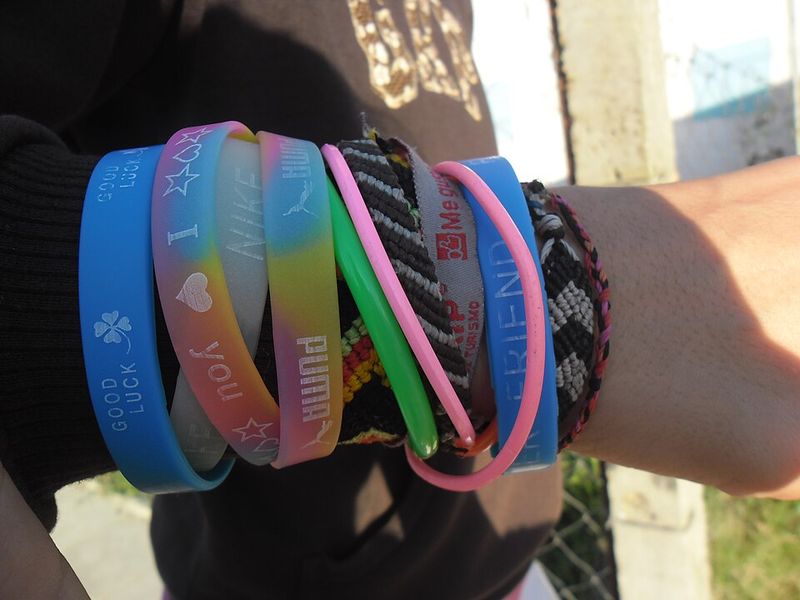 Plastic bracelets