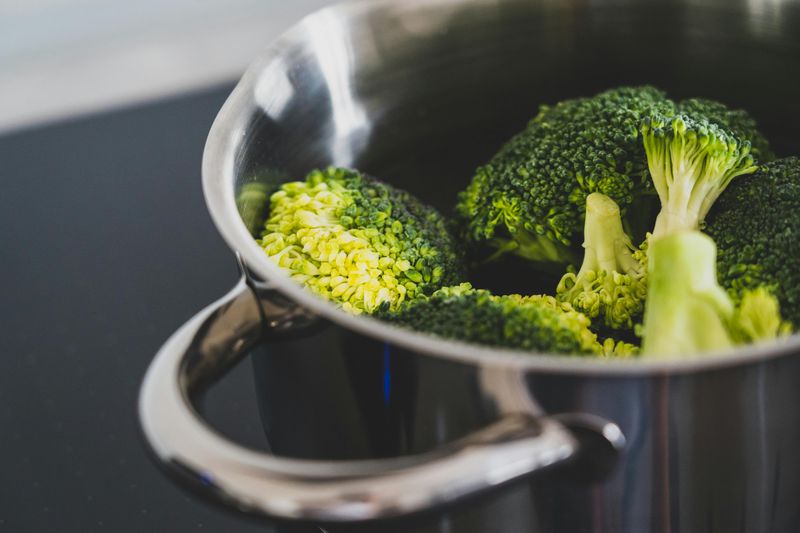 Steamed broccoli