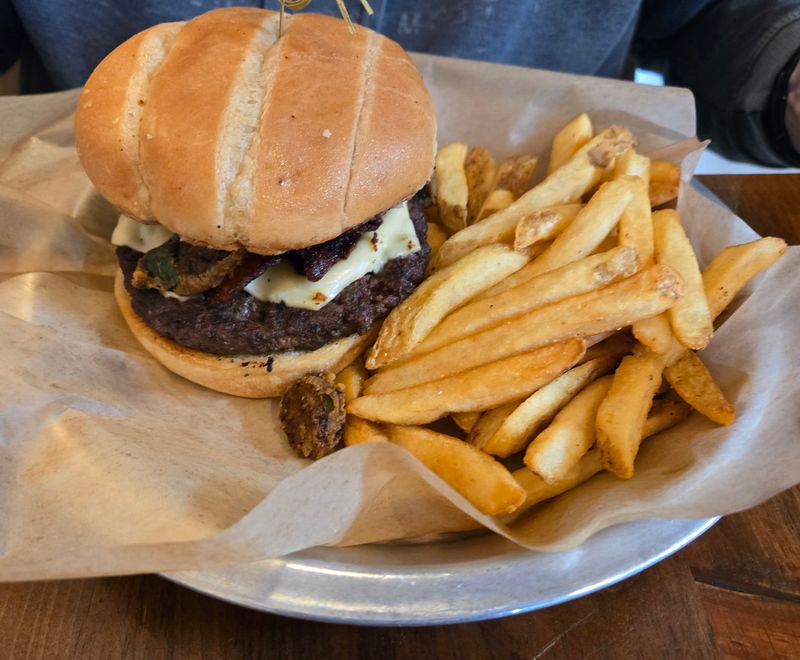 Barn-Burger with Bacon and Cheddar