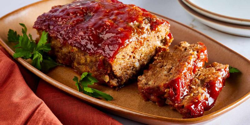 13 Vintage Recipes Grandma Made That Deserve a Comeback at Family Dinner 3 Meatloaf with Tangy Glaze