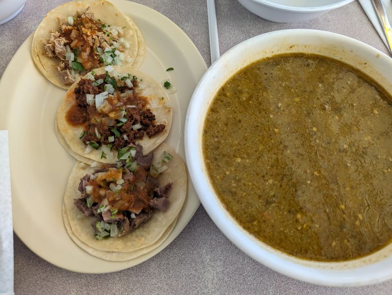 Carne Adovada Tacos With Salsa Verde