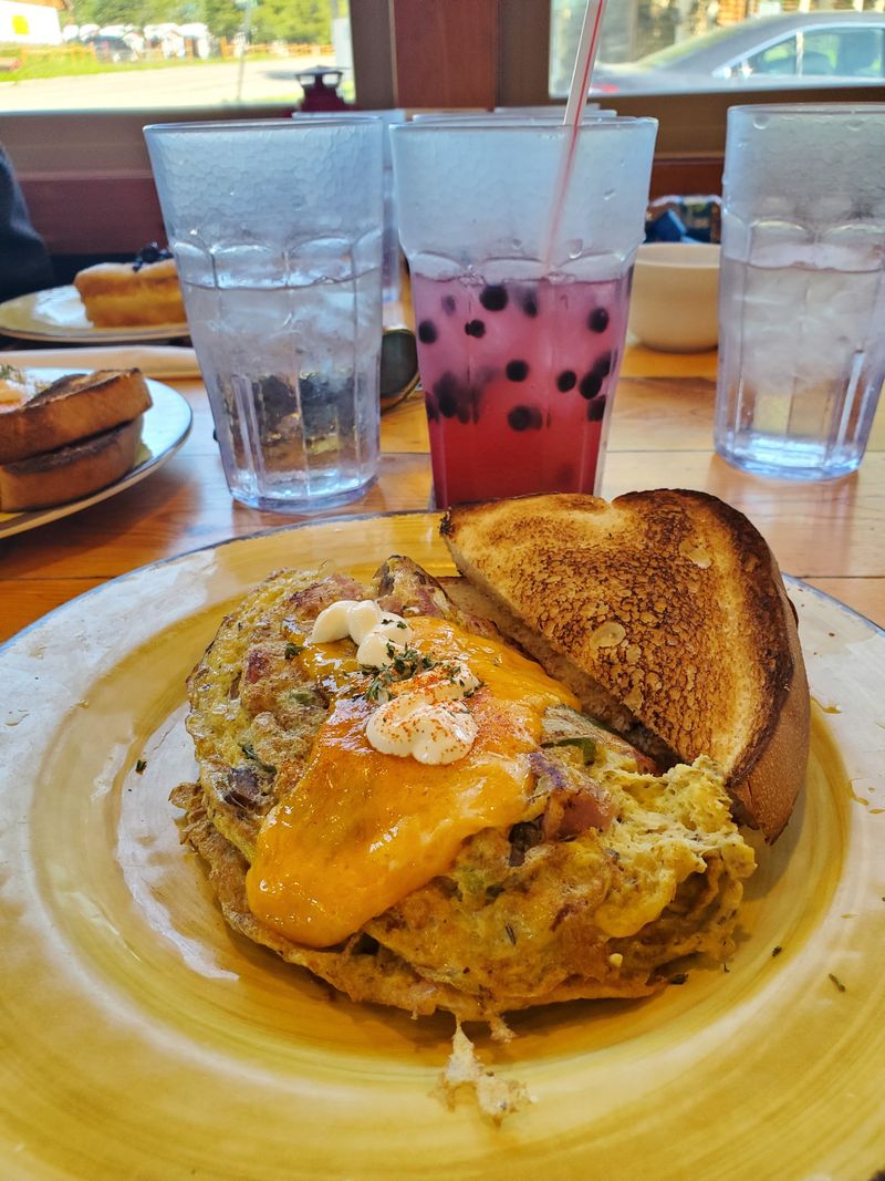 Huckleberry Pancake Stack