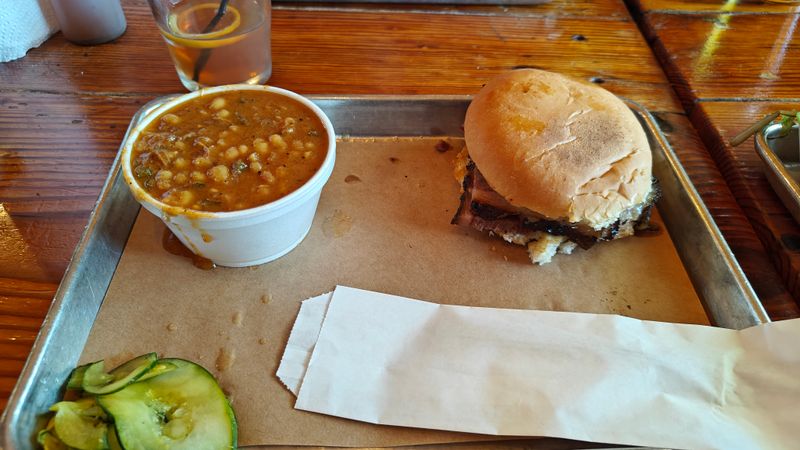 Pit Beans With Brisket Trim