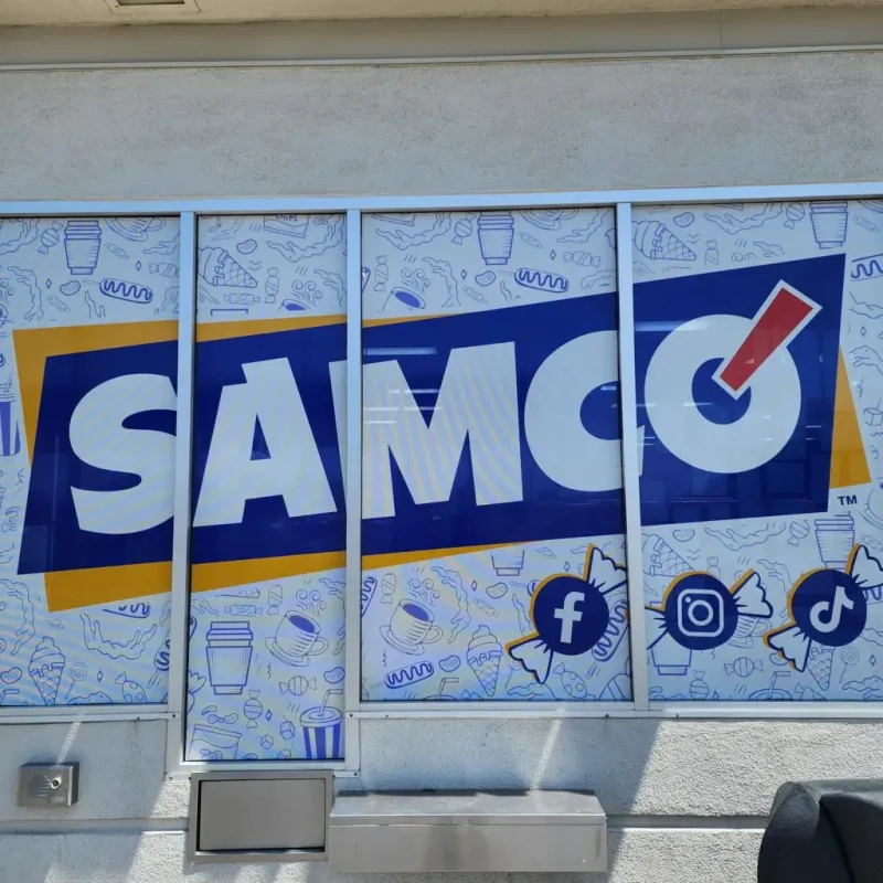 Window promotion sticker