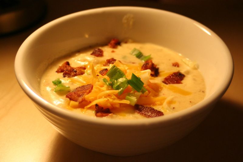 Loaded baked potato soup