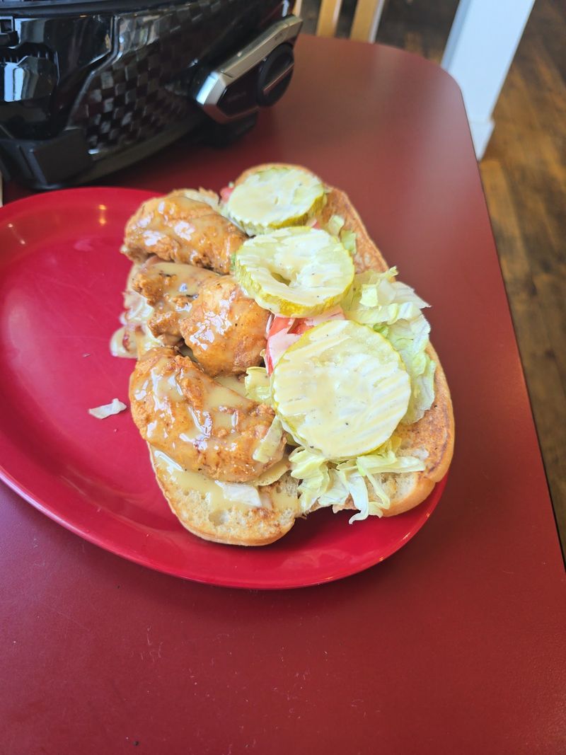 Creole Meets Bluegrass: Shrimp Po' Boy