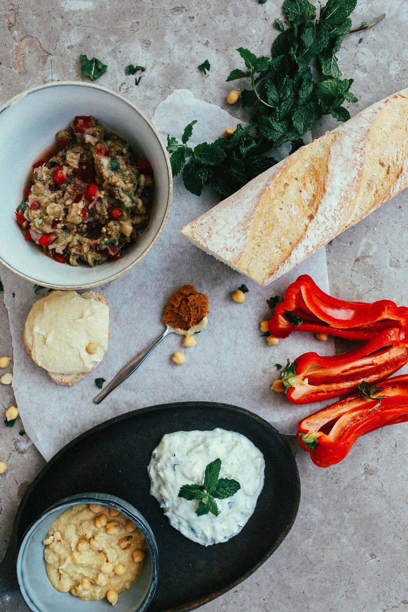 Middle Eastern Mezze Spread